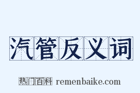 汽管反义词是什么意思的图片